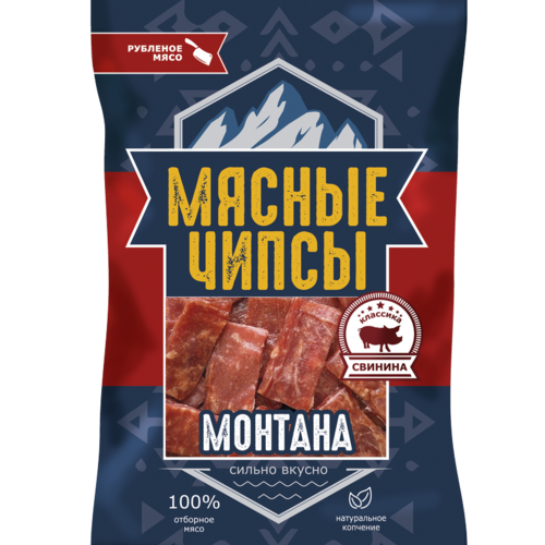 Рубленые чипсы из свинины, вкус: Монтана, (FAT BUFFALO)